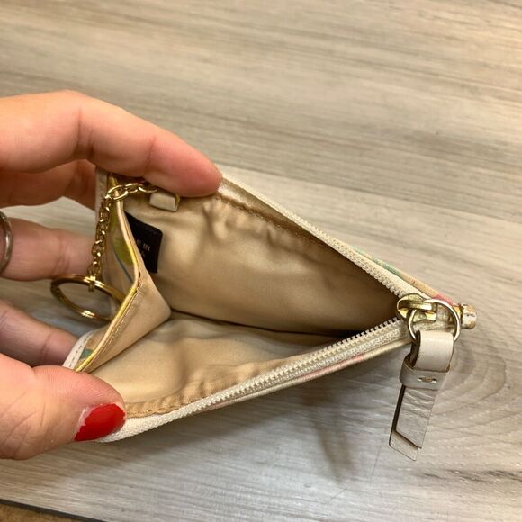 Coach Mini Coin Purse Key Fob Logo Print, Colorful Logo Scribble,  4.5" x 3" - Picture 5 of 7